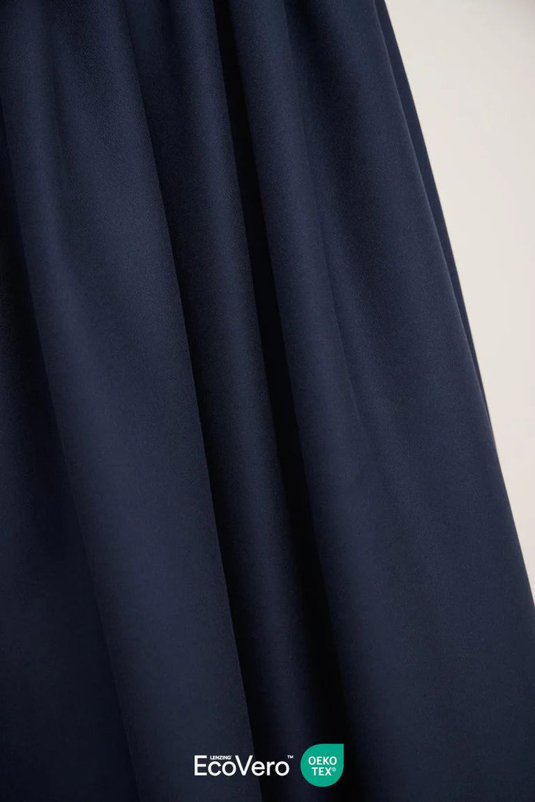 Ecovero™ Viskós krep (crepe) í Indigo bláu