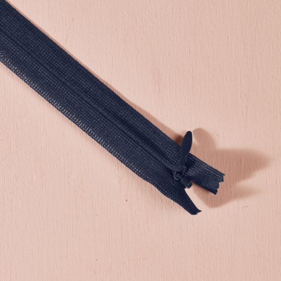 Felurennilás (Ósýnilegur rennilás - Invisible zipper) - dökkblár