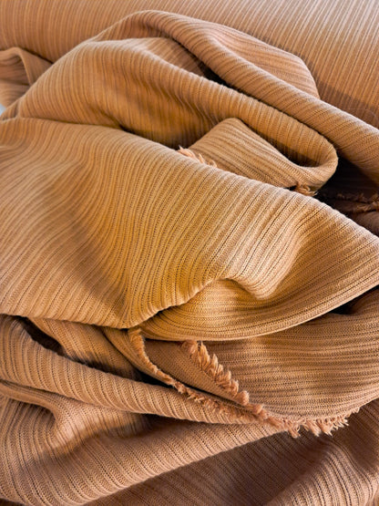 Sinnepsgult Selanik prjónaefni 100% lífræn bómull