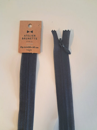 Felurennilás (Ósýnilegur rennilás - Invisible zipper) - dökkgrár