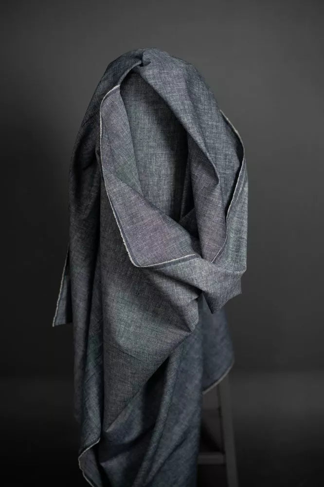 Chambray denim - hampur/lífræn bómull