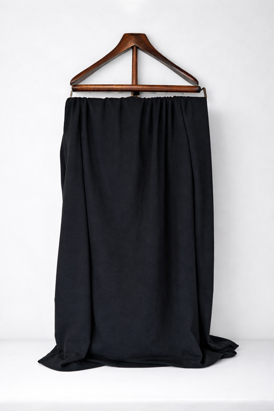 Svart 100% Merino prjónaefni