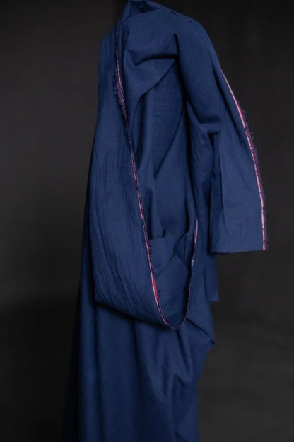 Gagnsætt bómullar voile Indigo