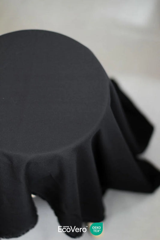 Ecovero™ Viskós krep (crepe) í svörtu