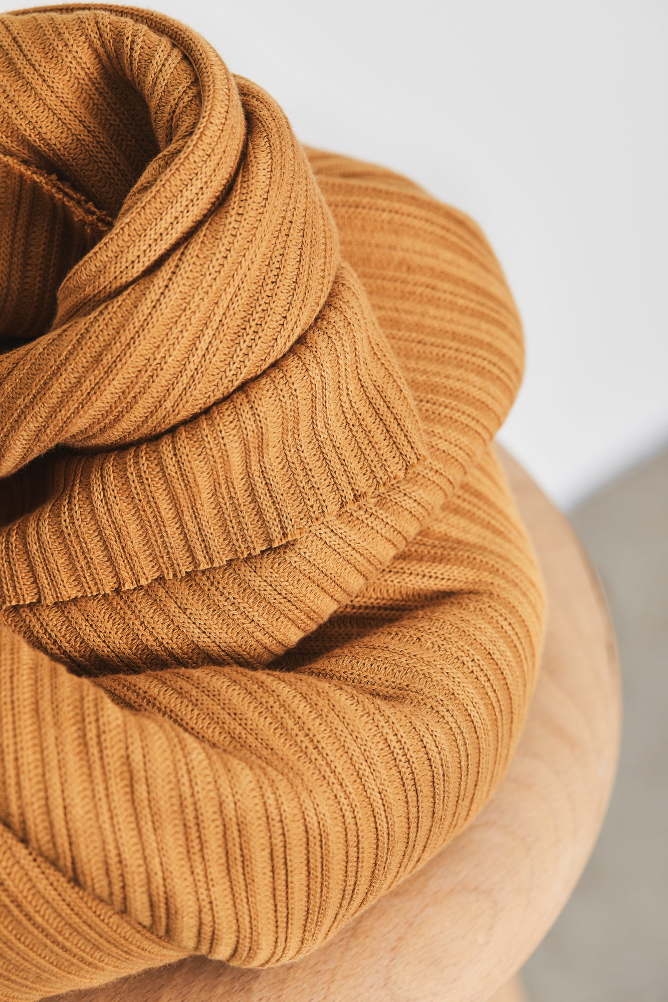 Sinnepsgult Selanik prjónaefni 100% lífræn bómull