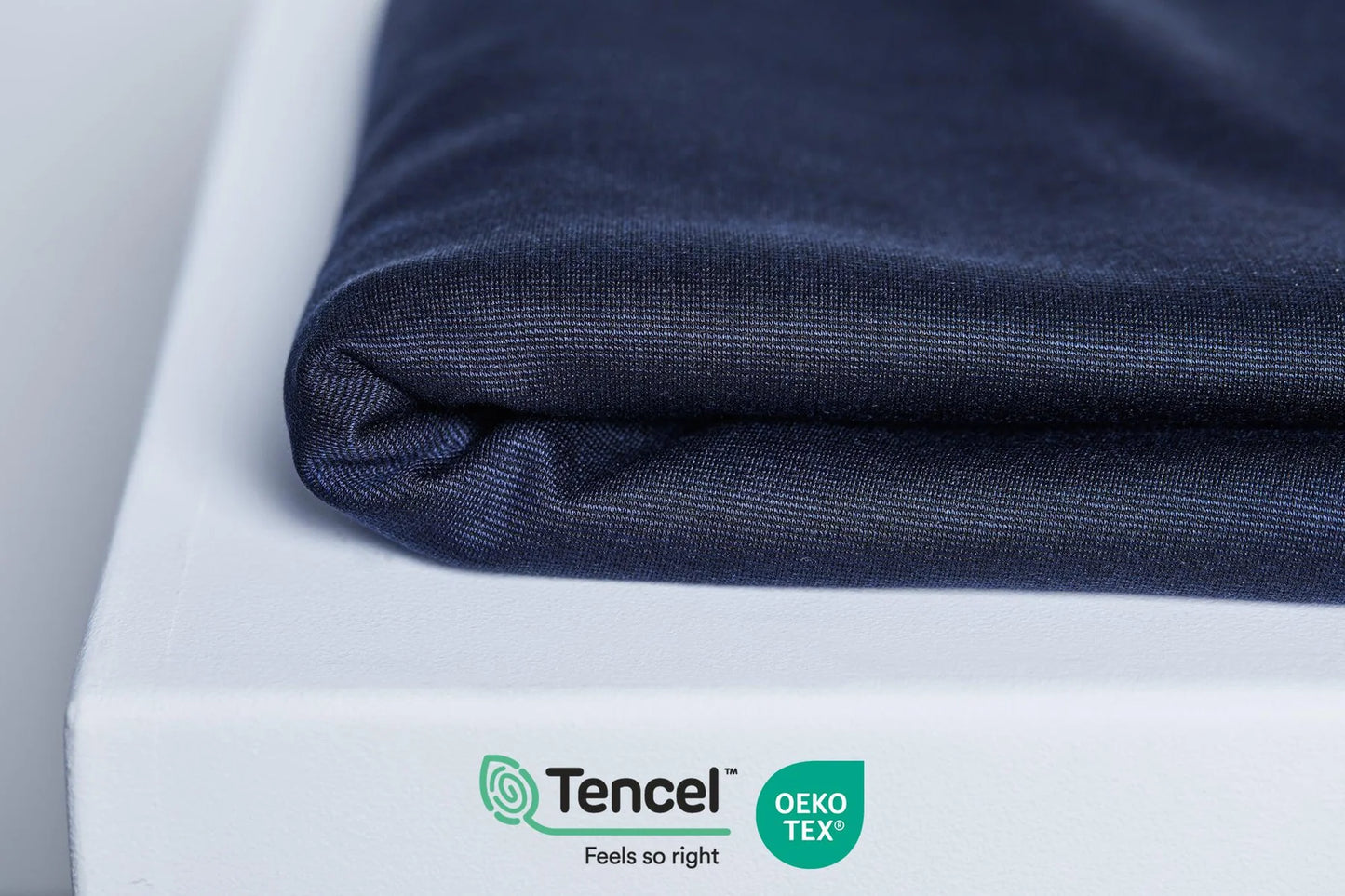 Tencel™ Ponte með áferð í bláu