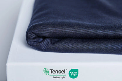Tencel™ Ponte með áferð í bláu