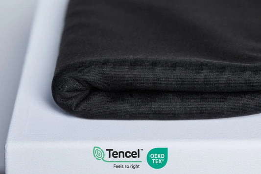 Tencel™ Ponte með áferð í svörtu