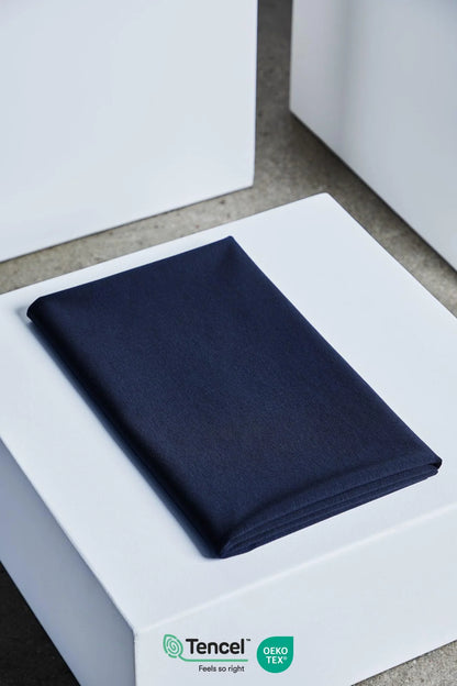 Tencel™ Ponte með áferð í bláu